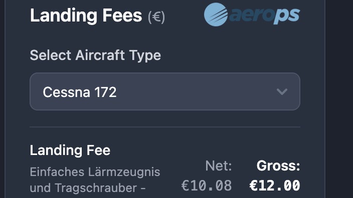 Landing Fees & Fuel Prices